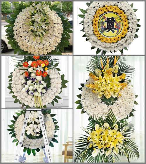 河南南阳卧龙区潦河坡镇崔坊村花圈速递